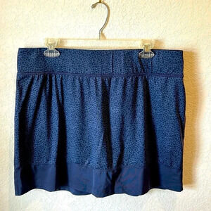 Columbia Leopard Print Navy Skort